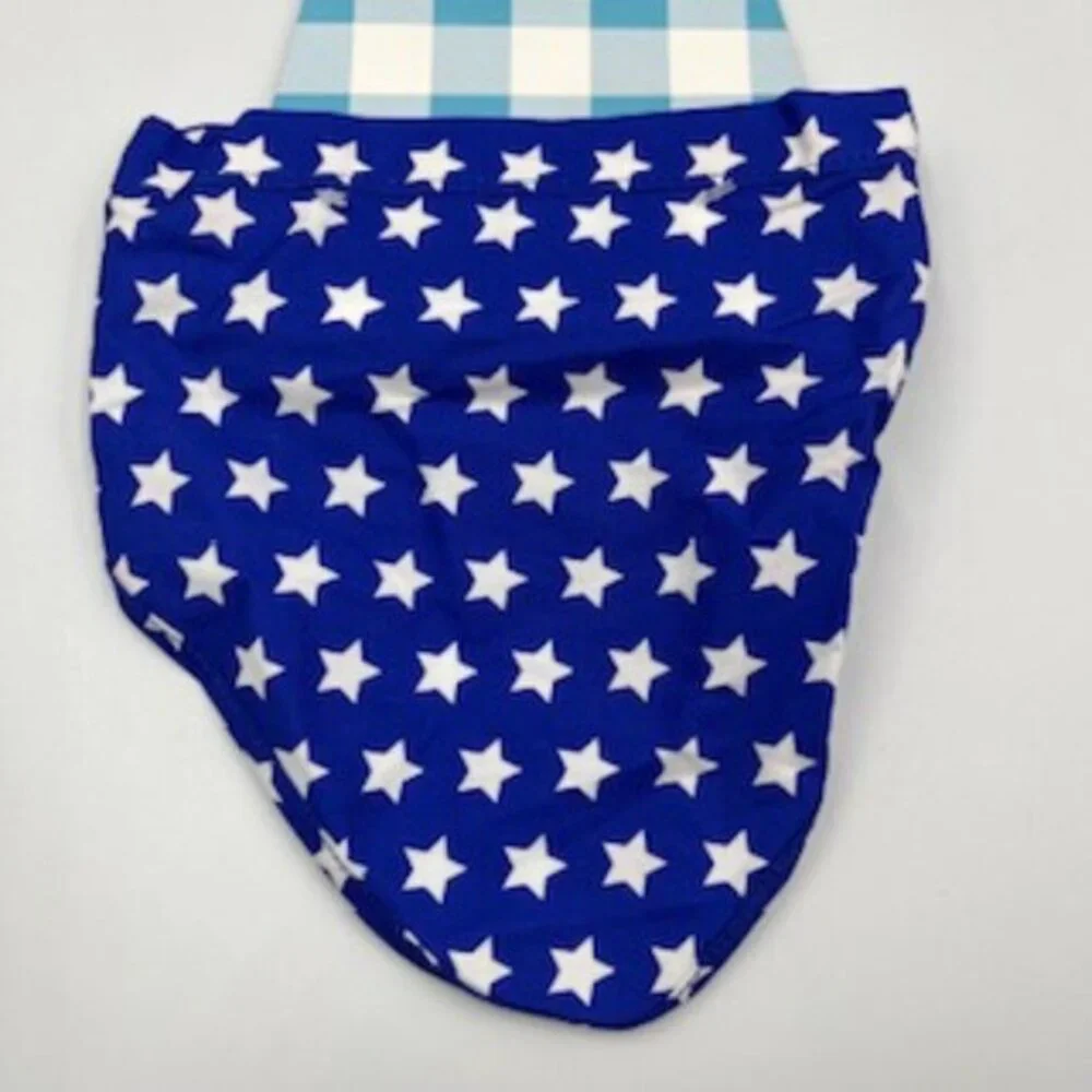 NEW Woof Pet Scarf Bandana & Bucket Hat Size‎ Large/X-large Red White & Blue